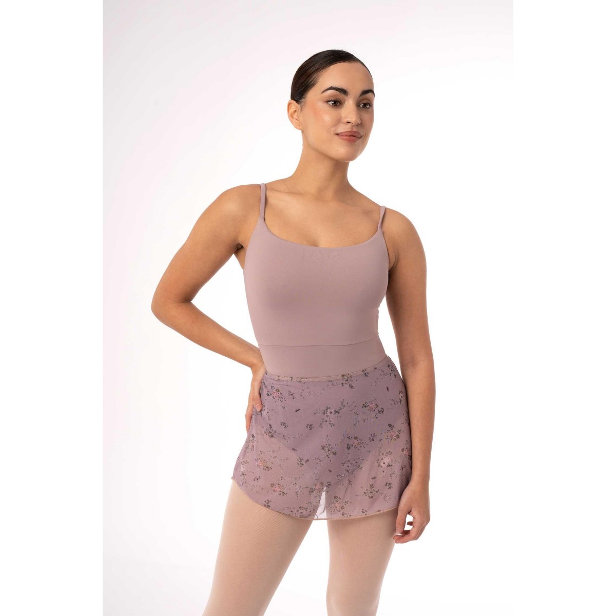 Blomstret pull-on skørt-Flere farver